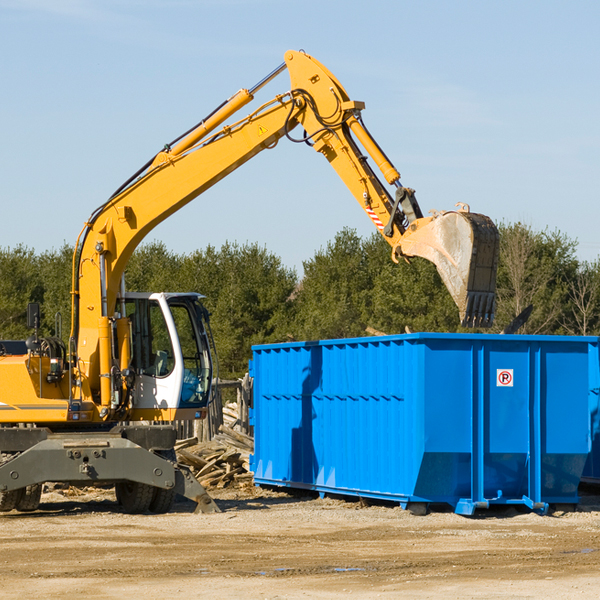 can i choose the location where the residential dumpster will be placed in West Hempfield